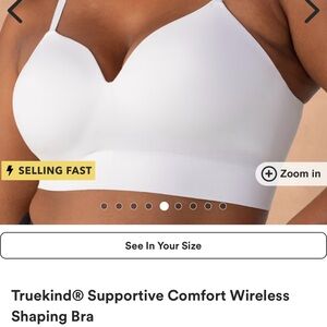 Truekind White Supportive Comfort Wireless Shaping Bra